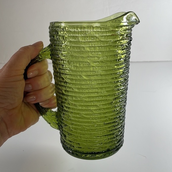 Soreno Avocado Green Crinkle Pitcher Bark Texture - Picture 4 of 9